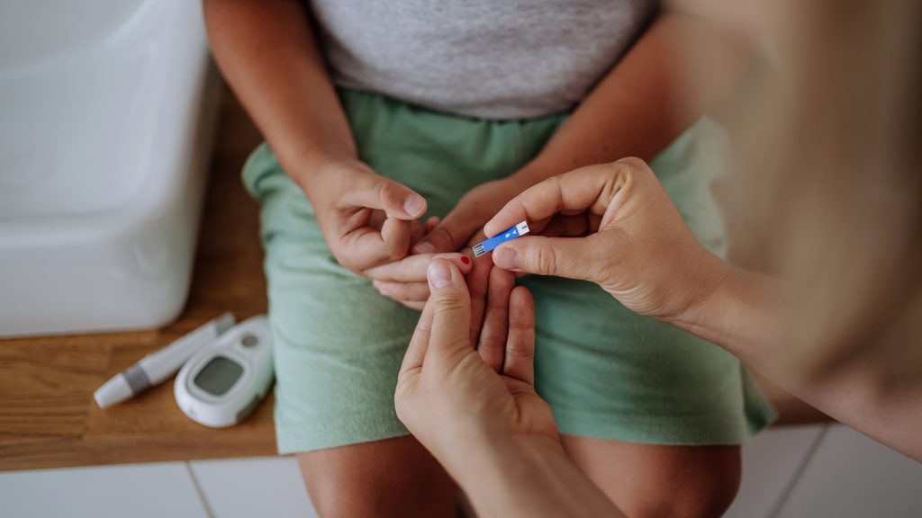 finger prick for child